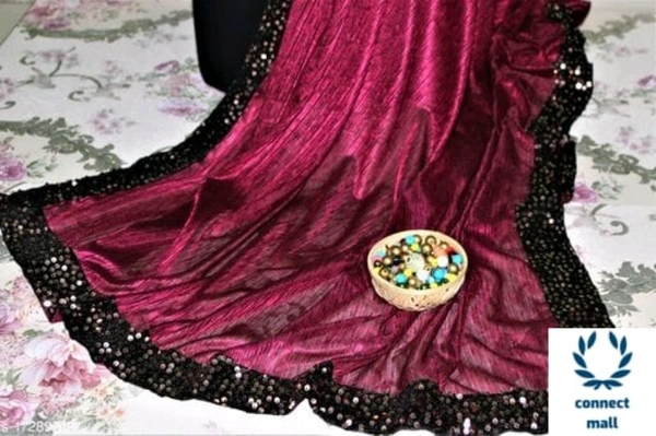 Designer Soft Silk Saree With Stiched Blouse - Maroon